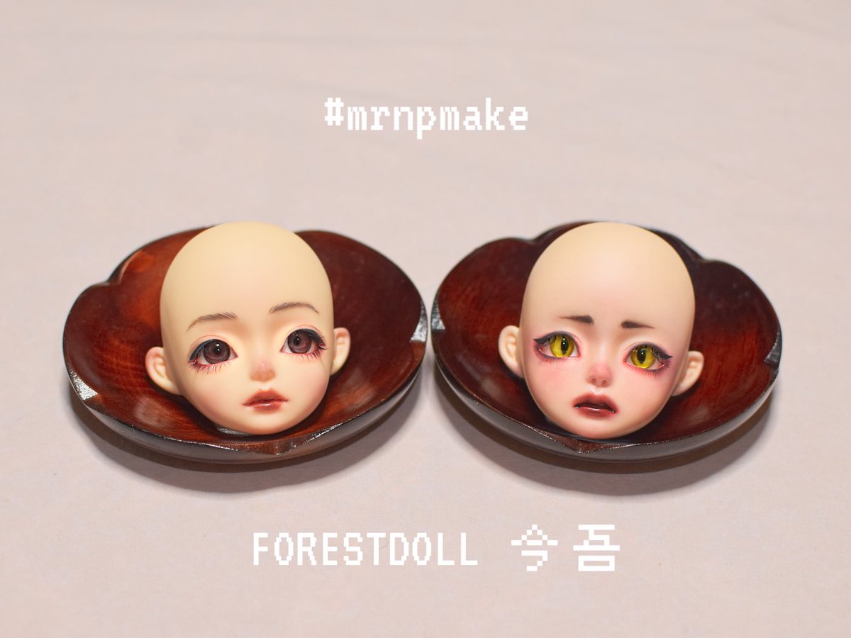 mrnp_doll's tweet photo. 无垠之森 FORESTDOLL
今吾
#无垠之森
#forestdoll
#mrnpmake
同ヘッドの過去メイクと並べた💄 https://t.co/fcusdwE5Wz