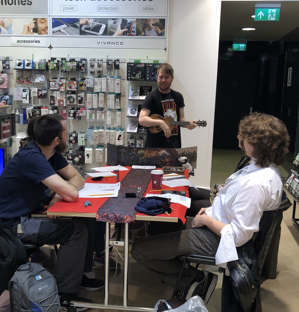 hmvtweets's tweet photo. Our first Dungeons &amp; Dragons club was held in @hmvChester! The incredible Mattie hosted the adventure whose journey set foot from the Telfords Tavern of Chesterûn town 🏕️Many ghastly beings ventured within the realm. Still, the sheer teamwork and fierce creativity served well 🐉 https://t.co/JIdynUzAde