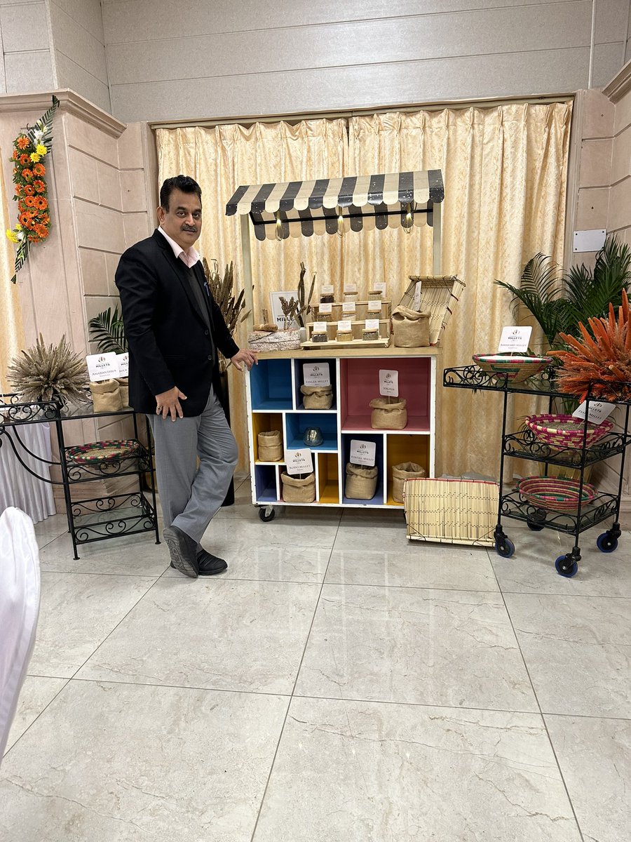 ShishirGoUP's tweet image. “Millet Bhoj” preparations underway.