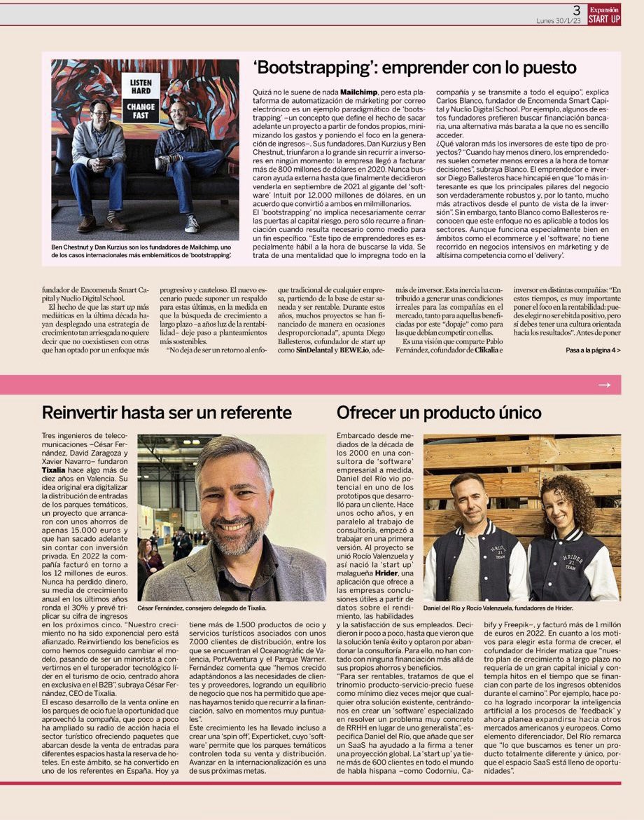 tixalia's tweet photo. Hoy @JdelasCasasV destaca en @expansioncom el modelo de negocio consolidado de Tixalia, que nos ha posicionado como el turoperador tecnológico especialista en ocio de referencia. https://t.co/TvEzy6pyA9 https://t.co/clAnBaBhPe