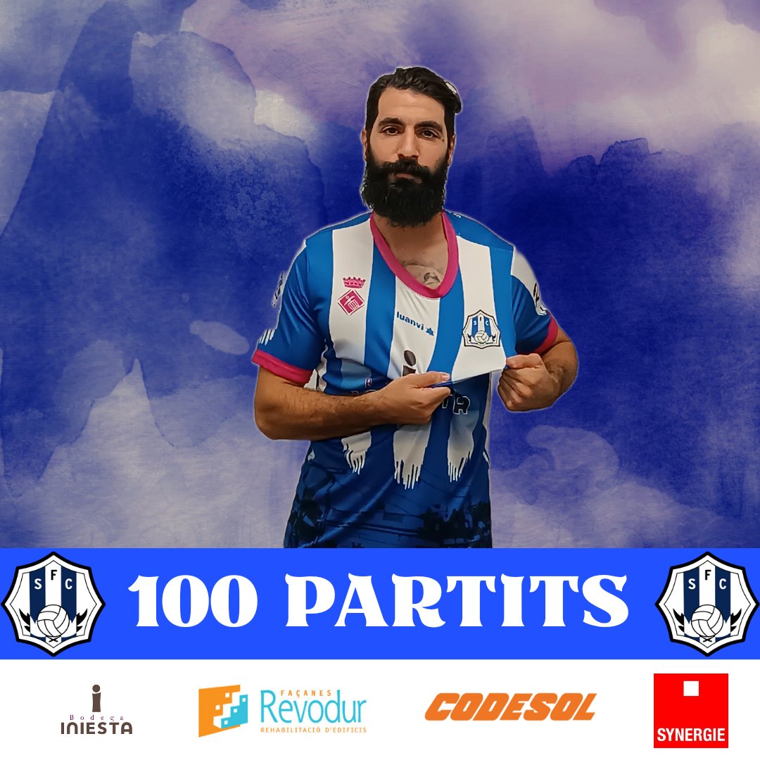 SantfeliuencFC's tweet photo. 💥Collado és centenari. 

🔝Collado va disputar ahir el seu partit oficial número 1️⃣0️⃣0️⃣ amb el Santfe. 

🙌Enhorabona Colli! https://t.co/dBXbVwk6Lj