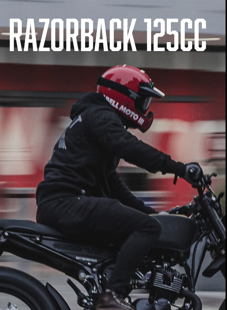 MUTTMOTORCYCLE1's tweet photo. RAZORBACK 125CC
Say hello (but don’t get too close) to the Razorback - it’s a vicious bugger.
#muttrazorback
#mutt #fatsabbath #hilts125 #mutters #muttmotorcycles #rs13 #マットモーターサイクルズ #rs13125 #125bike #caferacer #カフェレーサー #mongrel125 #250ccbike #mastiff250 https://t.co/ERKFOMwt6A