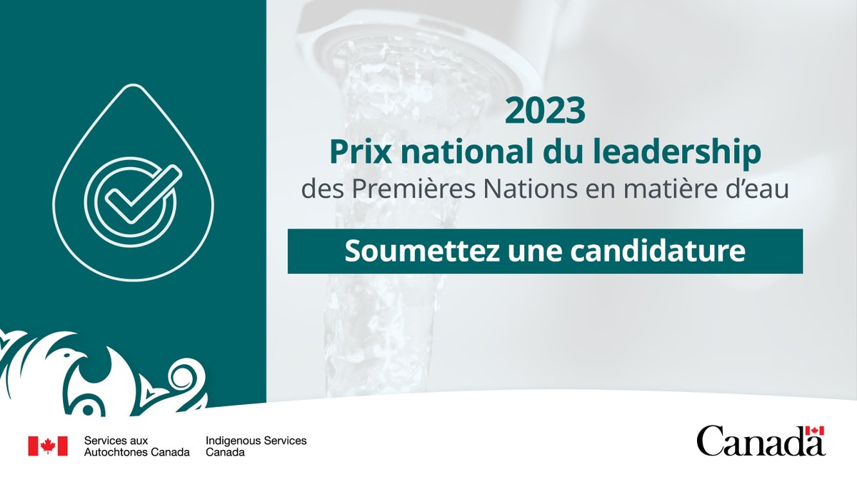 GCAutochtones's tweet photo. Nommez une personne ou une organisation des #PremièresNations pour son dévouement à assurer l’accès à l’eau potable aux Premières Nations : https://t.co/agJGoQ2jiz #InfraPN https://t.co/c4xZ4nISSN