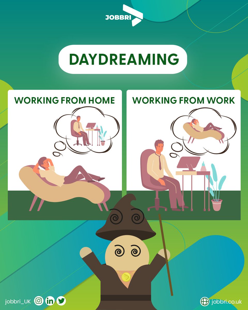 Jobbri_UK's tweet photo. 💭 Isn't it hard to decide? Finding balance between work and home can be a challenge, but daydreaming allows us to escape and envision ourselves in the opposite setting, creating a sense of equilibrium. ✨ 👩🏫 🧑🏫
👇
#jobs #jobsonline #onlinejob #searchjob #hiring #hirejob https://t.co/MkjN4x4mTX