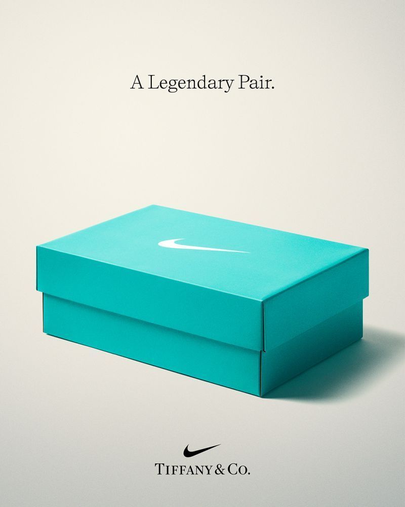 Nike has teased their upcoming collection with Tiffany.co. 🤯

Within the last 24 hours, their teaser post on Instagram has amassed over 1m likes and has no sign of slowing down. 🚅

We're excited to see the #Nike Swoosh and the Tiffany Blue campaign. 🔥