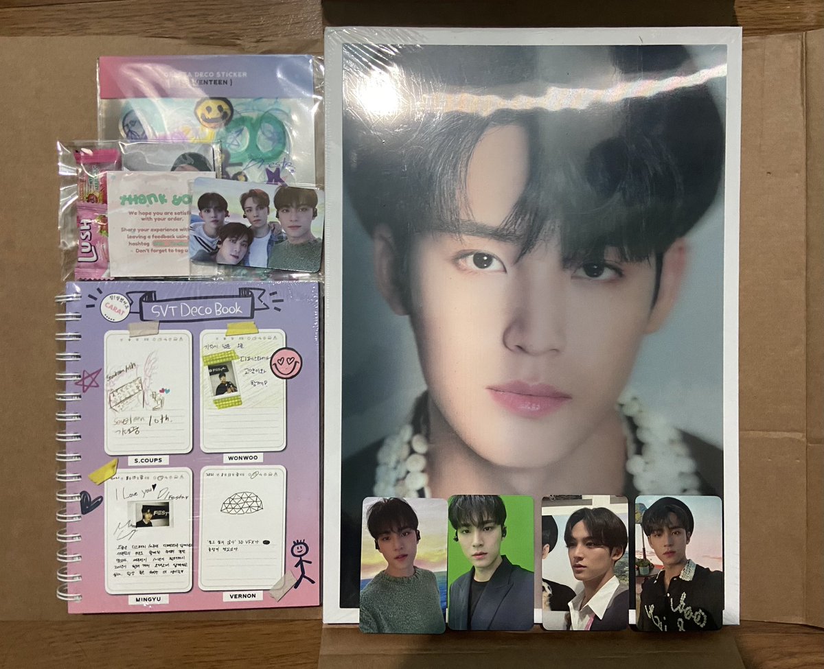 celestialkmg's tweet photo. Finally got my Mingyu dicon thank you @happydistrict ✨

(Thank you for the freebies too, happy to get my bias line) 
#HD_Feedbacks 💓 https://t.co/1InybBm6PI