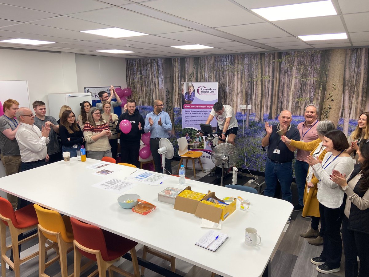 CorpNetworkRG's tweet photo. A big thank you to everyone at Luker Rowe who held a 24-hour static cycle challenge in January! They cycled 362 miles to Luxembourg all within 24 hours and raised an incredible £2,687 for Rennie Grove 💜💕 https://t.co/AWWaR44bqa