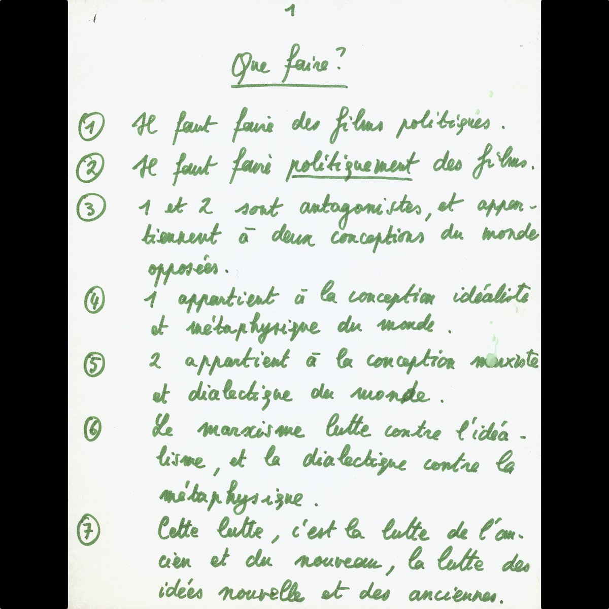 Jean-Luc Godard's manifesto Que faire? (What Is To Be Done) first appeared in Afterimage  No. 1 (1970). There will be a special screening of "British Sounds" introduced by Afterimage editor Simon Field at <a href="/ifru_london/">Institut français UK</a> this Saturday. bit.ly/3GVKKPb