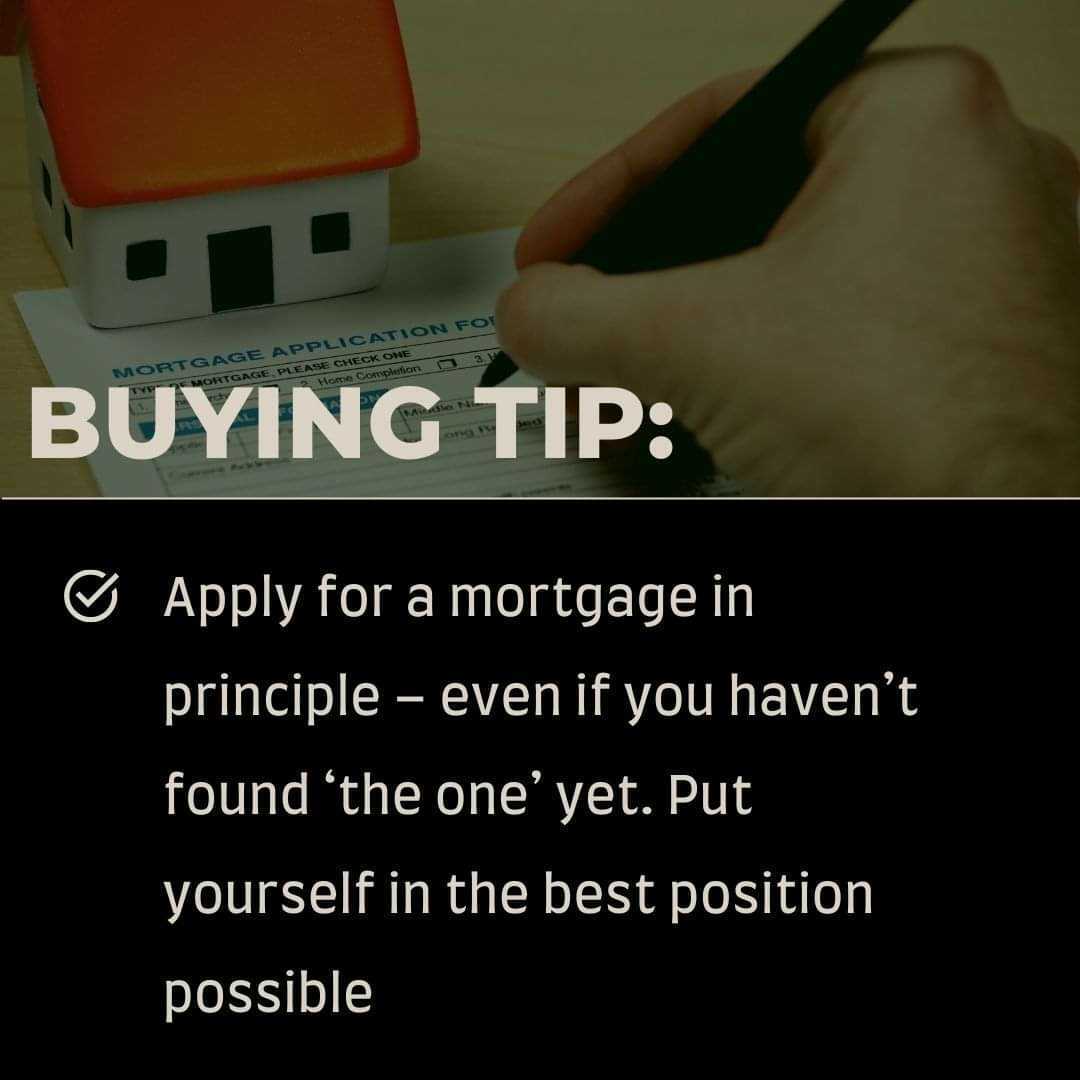 Buying tip: Apply for a mortgage in principle