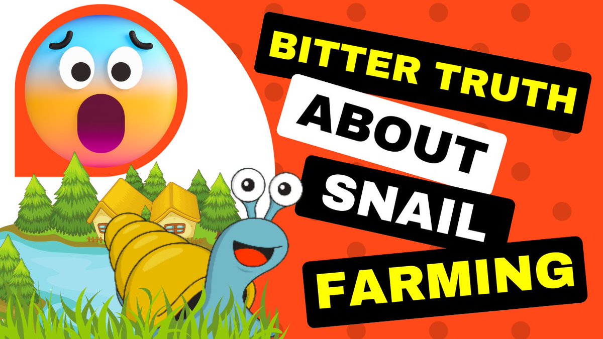ZenakSnailFarm's tweet photo. In this video, I reveal the truth about snail farming. If you are interested in starting this business, it's important you know both the good and the bad side of snail farming so you can make an informed decision. Certainly, all that glitters is not gold
https://t.co/nk5YcAMlg0 https://t.co/V4fENjoSIP