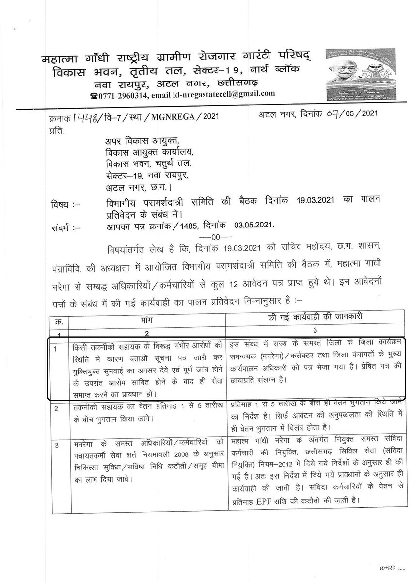 छत्तीसगढ़ मनरेगा कर्मचारी महासंघ जिला -कबीरधाम tweet media