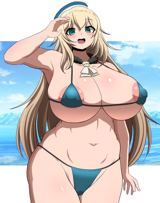 愛宕さんと海水浴 