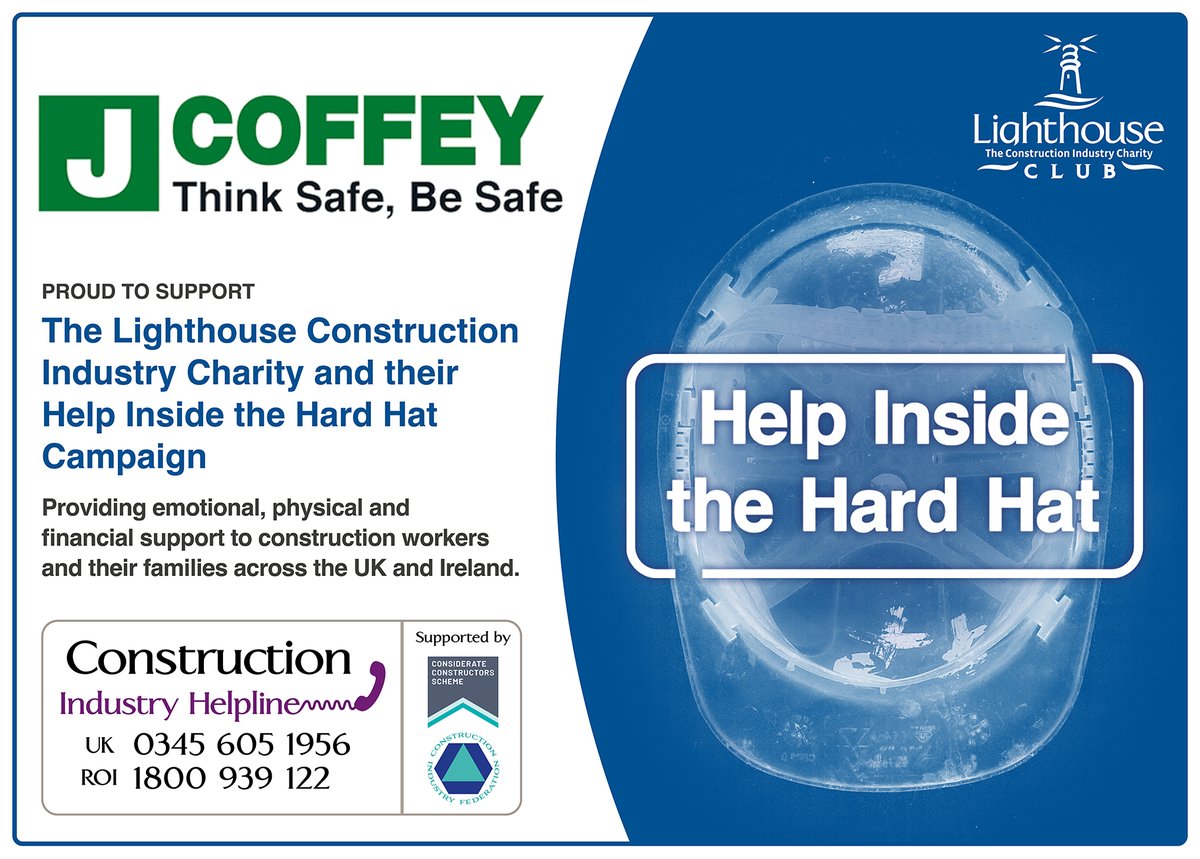 We are proud to continue our support to the Lighthouse Charity for 2023.

They provide..
•Emergency financial aid to construction families in crisis.
•Advice on occupational health and mental well being.
•Support on legal,tax and debt management matters.

#helpinsidethehardhat