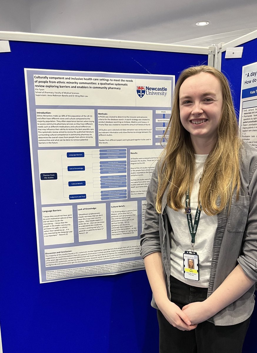 Anna Robinson-Barella (@annarobpharm) on Twitter photo Congratulations to <a href="/NCL_Pharmacy/">Newcastle Pharmacy</a> Final Year students on presenting your research posters ๐๐ผ๐๐
Special s/o to 4 fabulous students I supervised: <a href="/Laurengracehowe/">Lauren Howe</a> <a href="/Jess_e_mccann/">Jessica McCann</a> <a href="/Sherbina_1/">Sherbina</a> & Ella.
Pharmacy world: watch this space for more from these future pโcists! ๐ Congratulations to <a href="/NCL_Pharmacy/">Newcastle Pharmacy</a> Final Year students on presenting your research posters ๐๐ผ๐๐
Special s/o to 4 fabulous students I supervised: <a href="/Laurengracehowe/">Lauren Howe</a> <a href="/Jess_e_mccann/">Jessica McCann</a> <a href="/Sherbina_1/">Sherbina</a> & Ella.
Pharmacy world: watch this space for more from these future pโcists! ๐