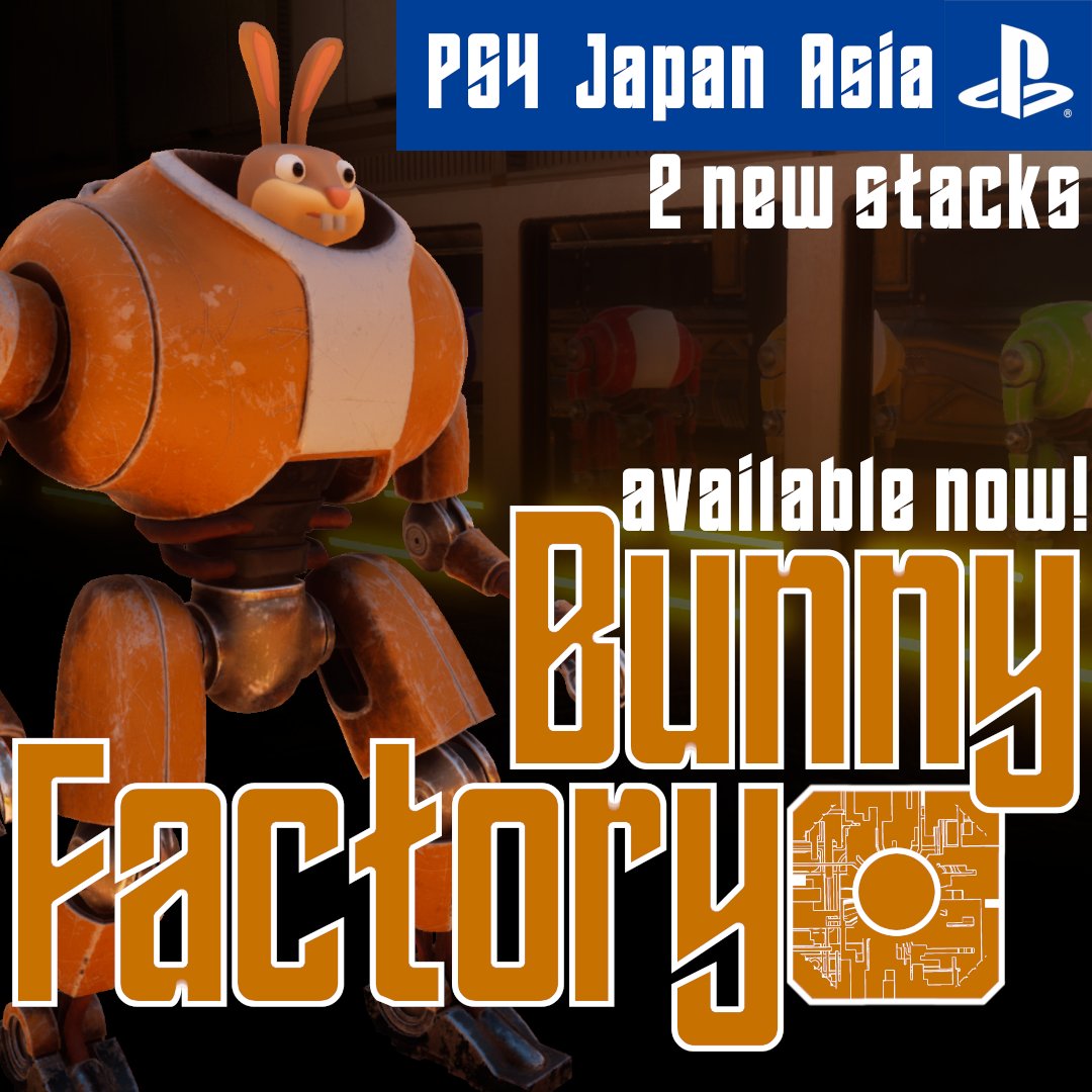 DillyFrameGames's tweet image. Bunny Factory is available now in Japan and Asia regions on #PS4 with new #trophy stacks!

#NewStack #PlayStationTrophy  #bunnyfactory #puzzle #indiegame #indiedev #bunny
