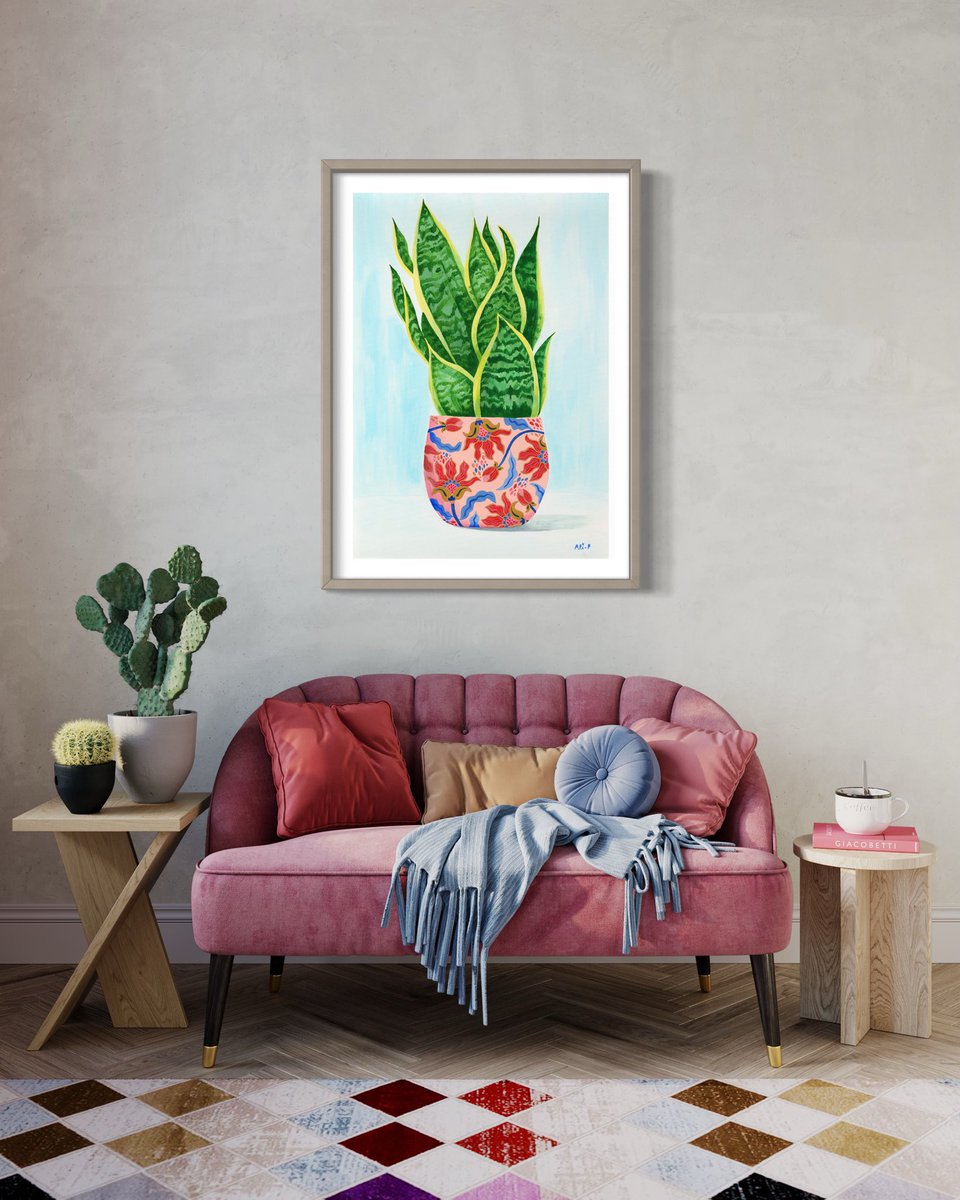 AliPArtist's tweet photo. I love to work digitally but I also love to paint traditionally- these are some of my plant paintings in situ ☺️ 
I’m available for commissions! These are also available as prints 🌱 🌸 🪴 https://t.co/VCrvQcmxGH