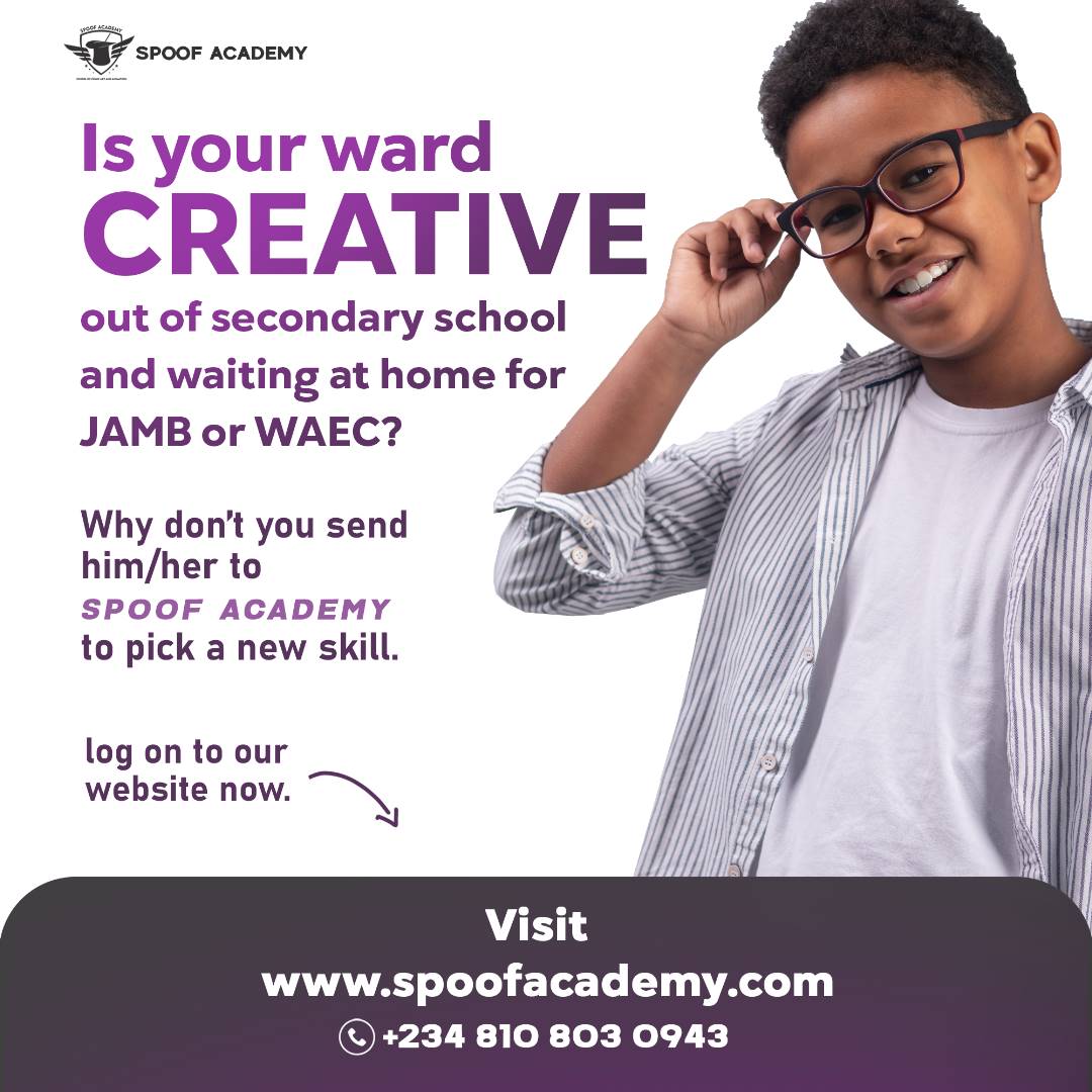 spoofacademy_'s tweet photo. Why waste time at home when you can get a skill?

Join us at spoof academy.
Our February  class commences on the 7th of February 2023. 
It's just one day to the end of our 50% Discount, Don't miss it 
Register on https://t.co/ckW5Z9cSSd
Or call 08108030943
#Animation https://t.co/7QjQ6aPVxF