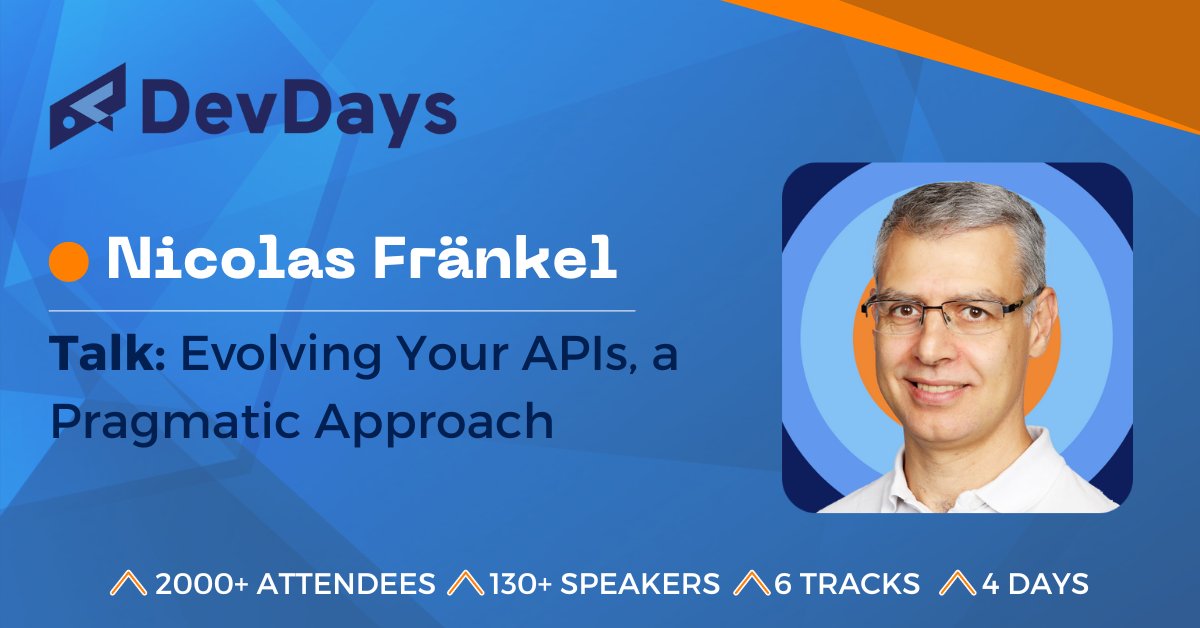 Join Nicolas Fränkel at #DevDaysEurope2023 conference and discover tips and tricks for moving endpoints, deprecating them, and monitoring usage while maintaining API contracts. Don't miss this demo-based presentation featuring the Apache APISIX project and improve your skills! 😉