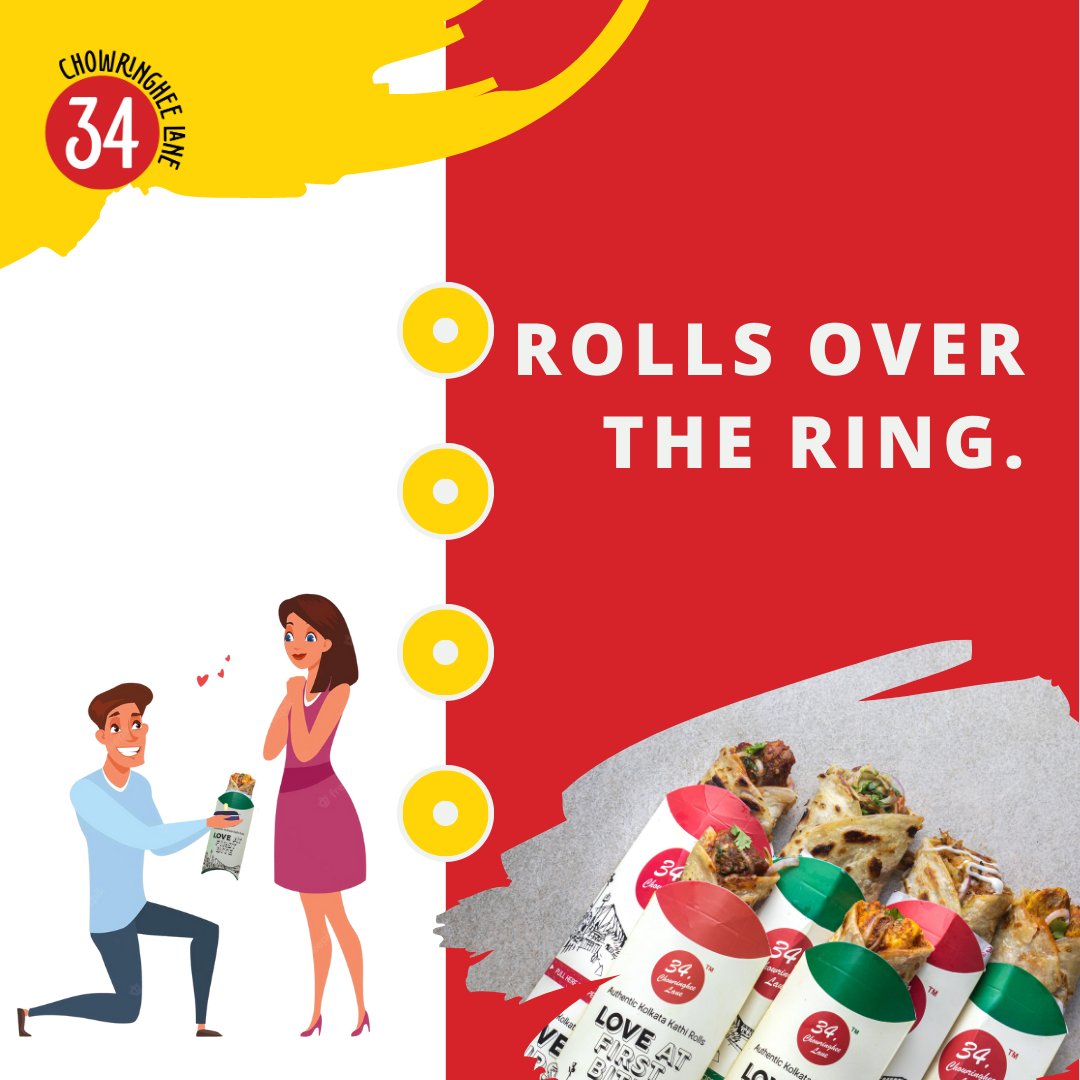 Some don't need an engagement ring but a promise, a promise to get them a Roll whenever they are down. 💍🌯

#kathirolls #rolls #kathi #rolls #crunchy #mastfillings #kathiroll #authentickathiroll #crispykathi #rollkathi  #foodspotting #tastyfood  #34CL #34chowringheelane