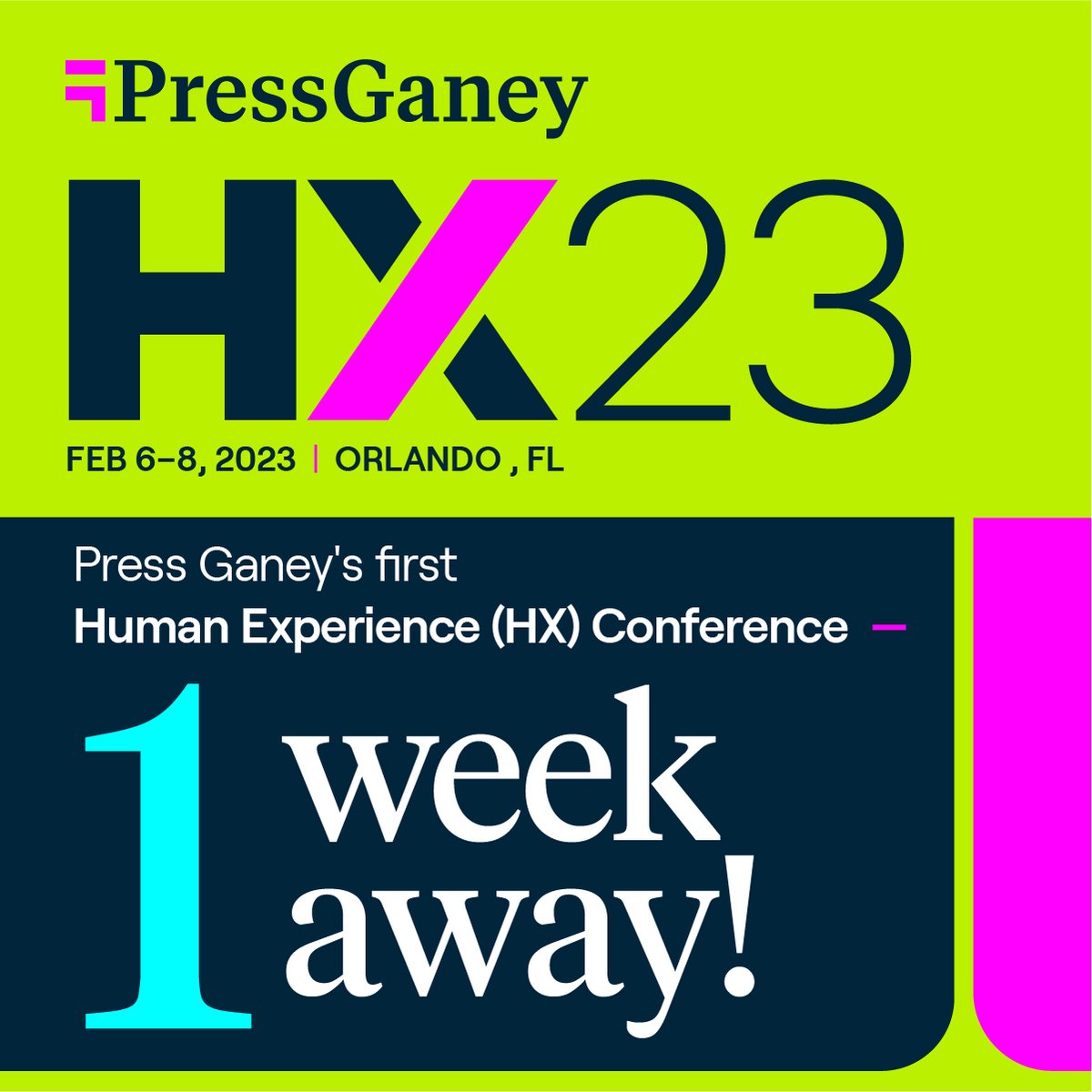 We're ONE WEEK away from #HX23! Who else is beyond excited?!​ 

Whether you're tuning in online or in-person, what are you the most excited about next week?