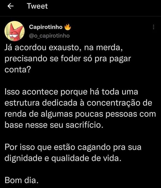 Elke_Azevedo's tweet photo. Esse não é um motivo suficiente para a pessoa não procriar, não colocar filhos no mundo?

ENFIM, OS CAPITALISTAS ADORAM, POBRAIADA Q SE REPRODUZEM FEITOS RATOS!

#antinatalism #childfreesacidas #redpillantinatalista #realidadedavida #vidaemorte https://t.co/zCAr3eIeRq