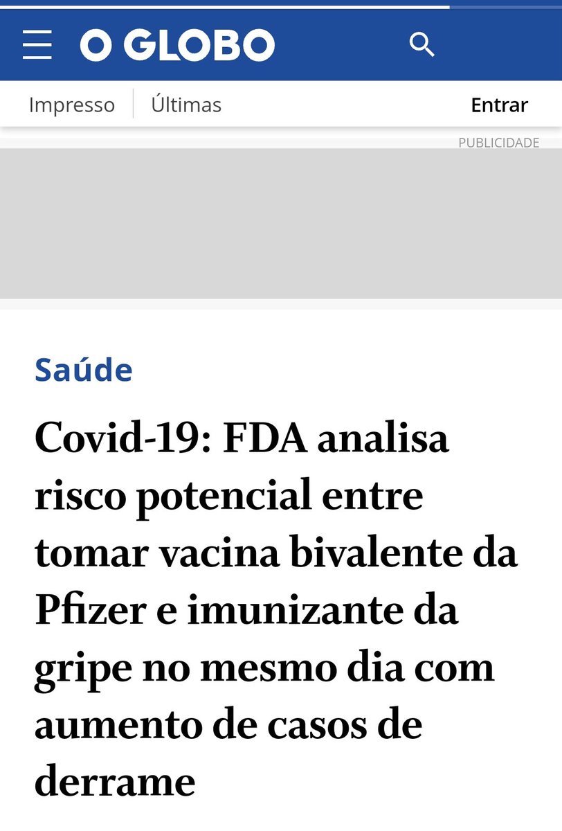 Jakelyneloiola_'s tweet photo. A própria Globo já divulga q a vacina Bivalente, aplicada com a da gripe, pode causar derrame. A recomendação do Ministério da Saúde (PT)  é de q as doses sejam aplicadas em conjunto. 

A aplicação já matou 130 idosos nos EUA. O risco de derrame é alto!

https://t.co/0NYwnbb9pO… https://t.co/jLXX3fHikl