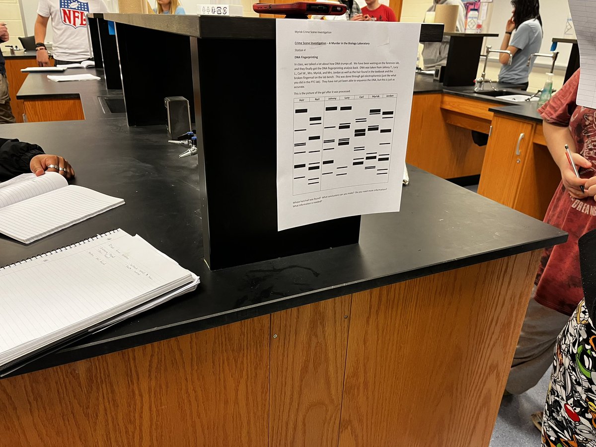 ehmyrick's tweet photo. Crime Scene Investigation day in #bio Tomorrow #debio takes a crack at it @NewKentStrong https://t.co/pHaX1pgjXo