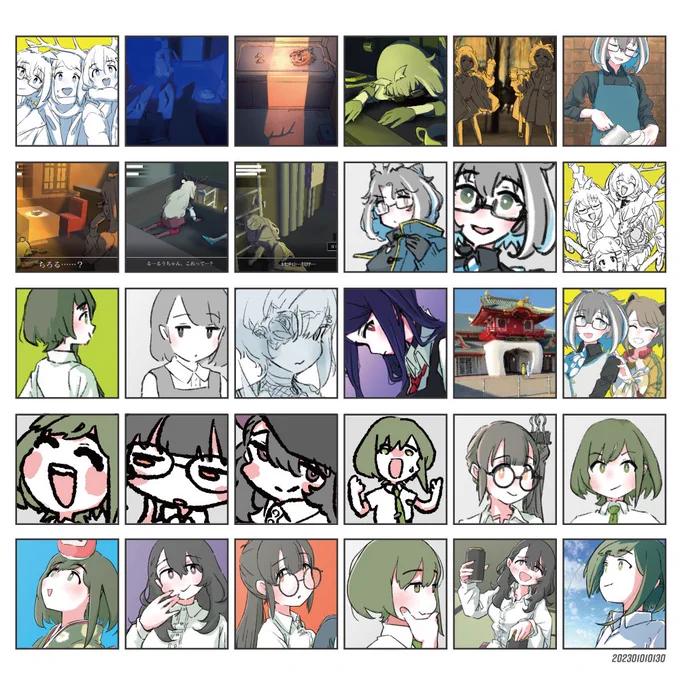 #今月描いた絵を晒そう 