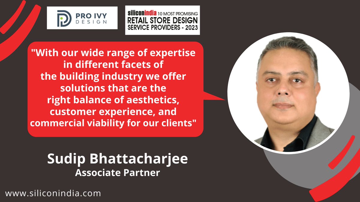 Pinaki Dhar, Founder
Sudip Bhattacharjee, Associate Partner

Read Full Article: lnkd.in/ggkDm8iS

#magazine #RetailStoreDesignServiceProviders #design #architecture #retaildesign #interiordesign #brandexperience #workplaceinteriors
