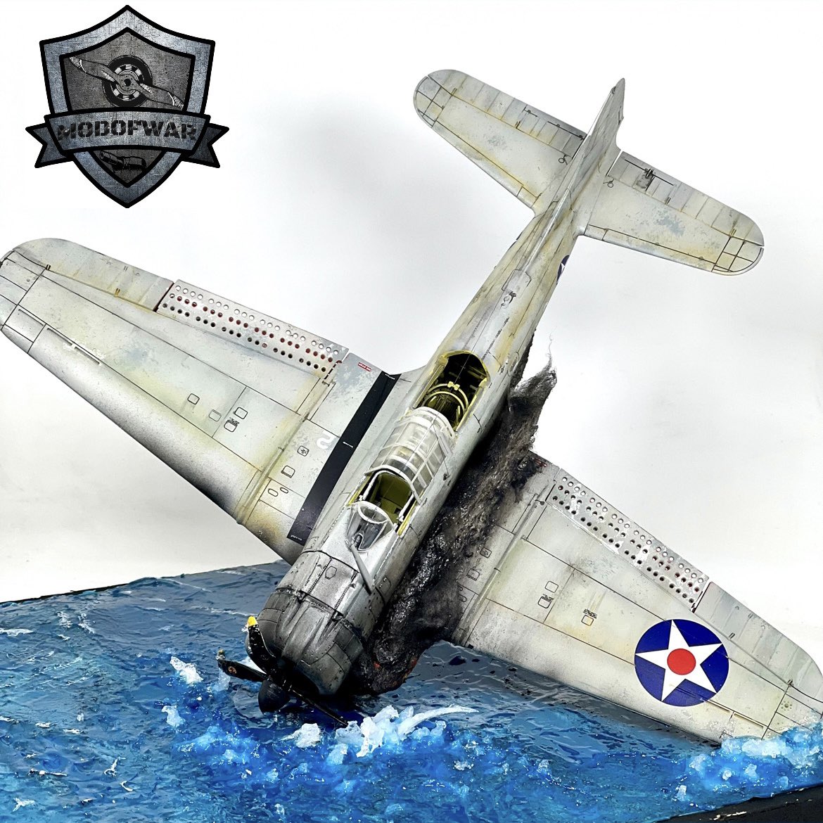modofwar1's tweet image. 1:48 ölçek #academymodels SBD-1 Dauntless dioraması. İlk defa deniz yapmış oldum. #modofwar #scalemodels #diorama #ww2 #plastikmodel