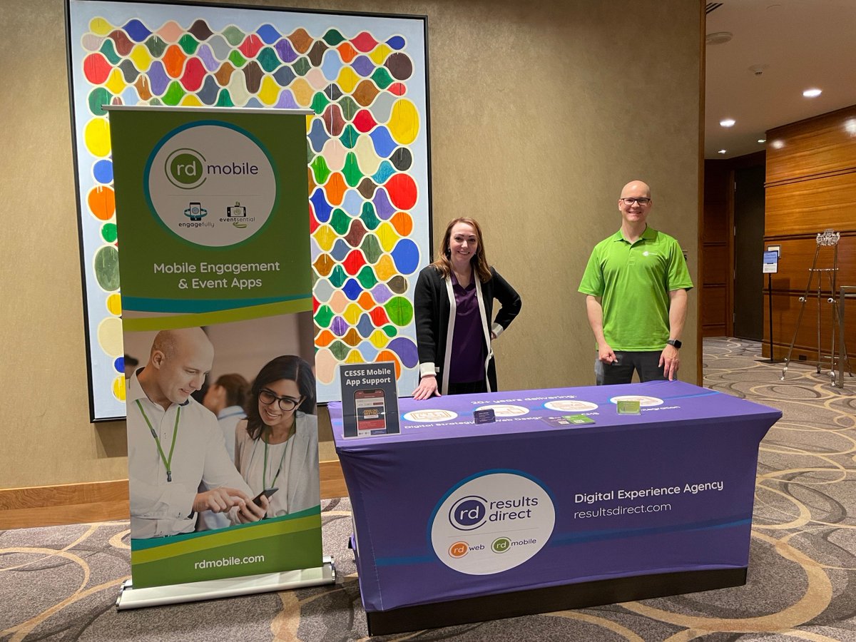 ResultsDirect's tweet photo. Are you attending the @CESSEorg CEO Meeting this week? Connect with @ResultsDirect | @RDMobile onsite to discuss your 2023 digital strategy.
π² Proud to partner with CESSE to provide the CESSE 360 App
#CESSECEO23 #webdesign #mobileapps #resultsdirect https://t.co/1kylumwN5J