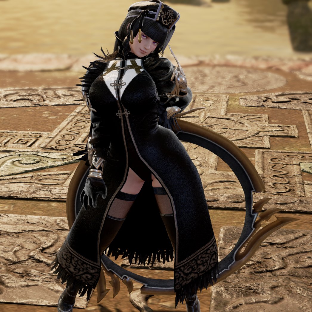 Togagarasu's tweet photo. SC6やってる人は分かると思うが、このスタイルは首を折る技やキスドレインを持っています。攻め役適性が高いですね。別に動画をあげたりするわけではありませんが、妄想内のキャラデザの参考等にどうぞ。もちろんリョナられる側���するのも大歓迎です
#ソウルキャリバー6 #SOULCALIBURVI #リョナ https://t.co/ar7tAHyJ0o
