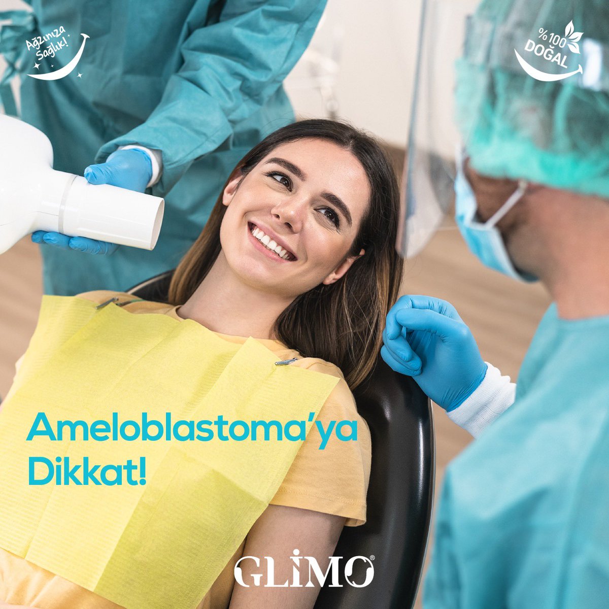 Ameloblastoma, alt veya üst çene kemiğinde ortaya çıkabilecek nadir, iyi huylu bir kemik tümörüdür. Hastalığın ilerlemesini durdurmak için erken teşhis ve tedavi önemlidir. Kötü ağız hijyeninin bu tümörün oluşmasında etken olduğu düşünülmektedir. 

#AğzınızaSağlık #GlimoTurkiye