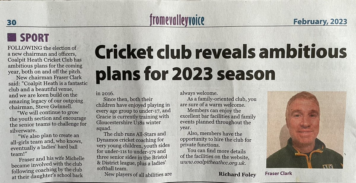 CoalpitHeathCC's tweet image. Coalpit Heath CC reveals ambitious plans for 2023 season