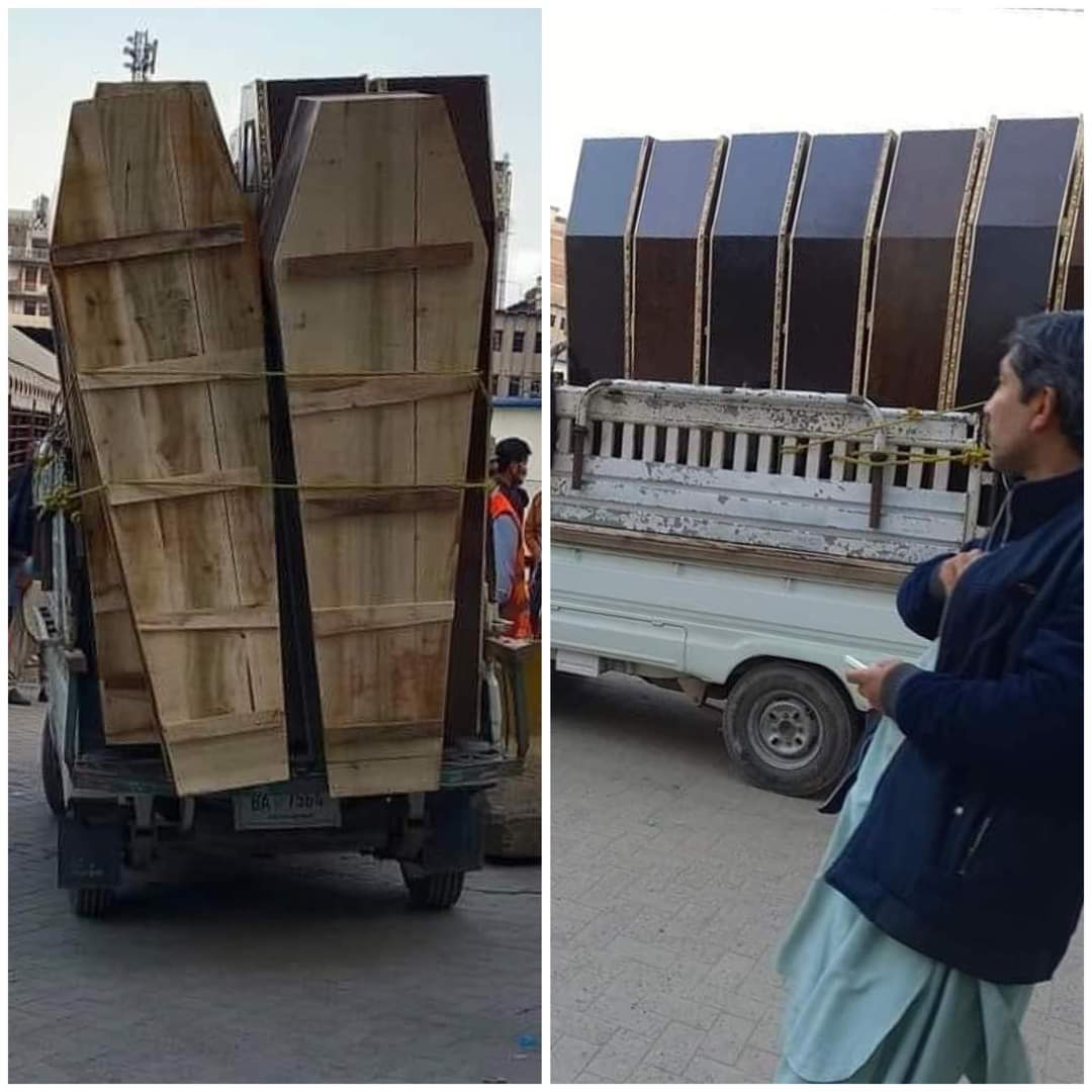 ziasayzz's tweet photo. No one knows the pain & #mountaining weights of these coffins more than Afghans, where our we paid a generational loss for decades of war & conflict.
#Peshawar
#Peshawarblast https://t.co/xFS3QM0Jt4