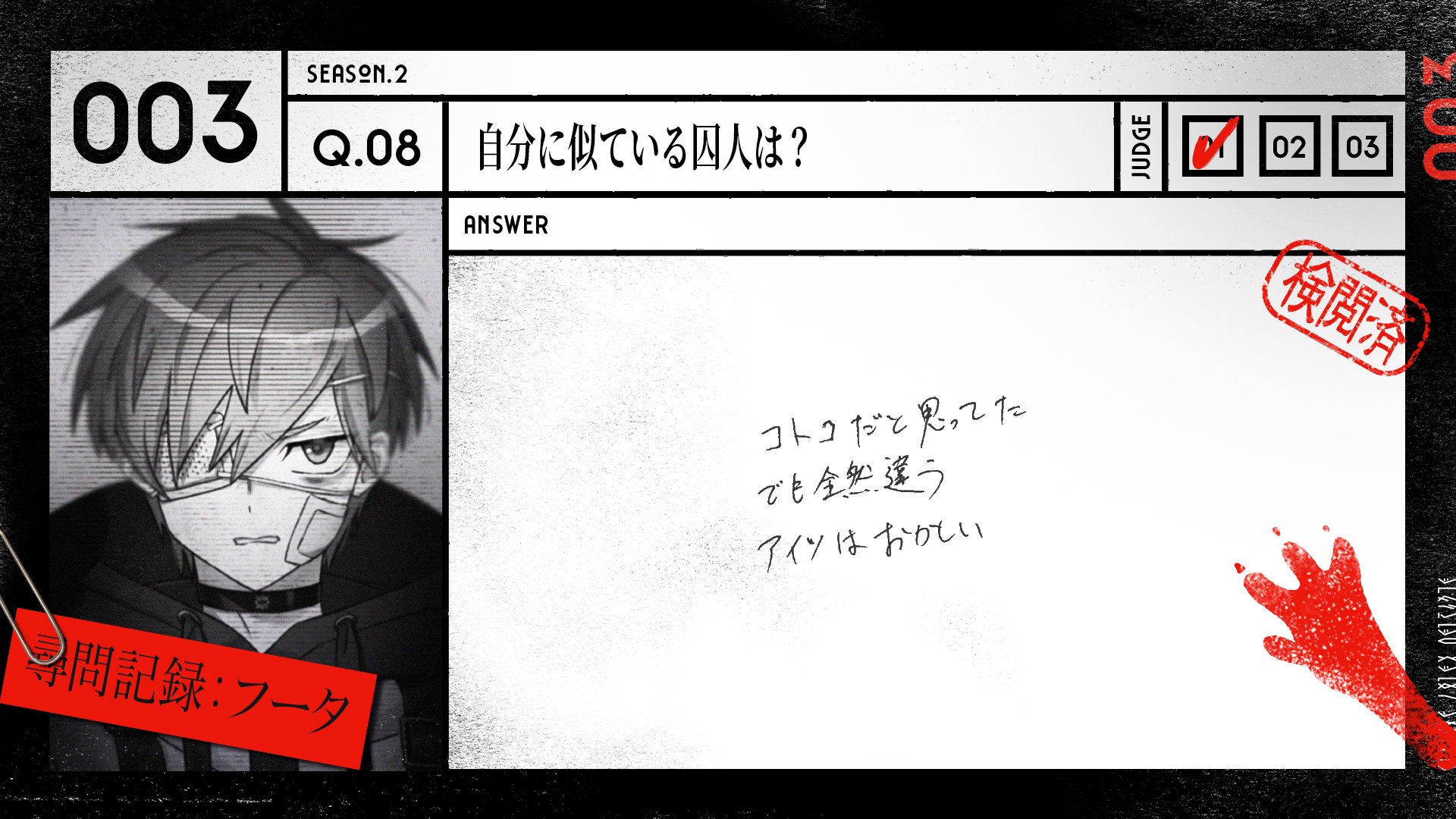 ミルグラム MILGRAM 囚人タグ フータ 【公式通販】