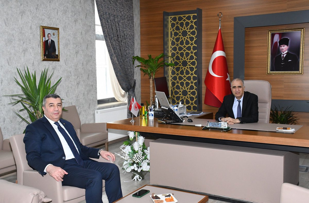 Fırat Gümrük ve Dış Ticaret Bölge Müdürü Ceylan Er'e hayırlı olsun ziyaretinde bulunduk.