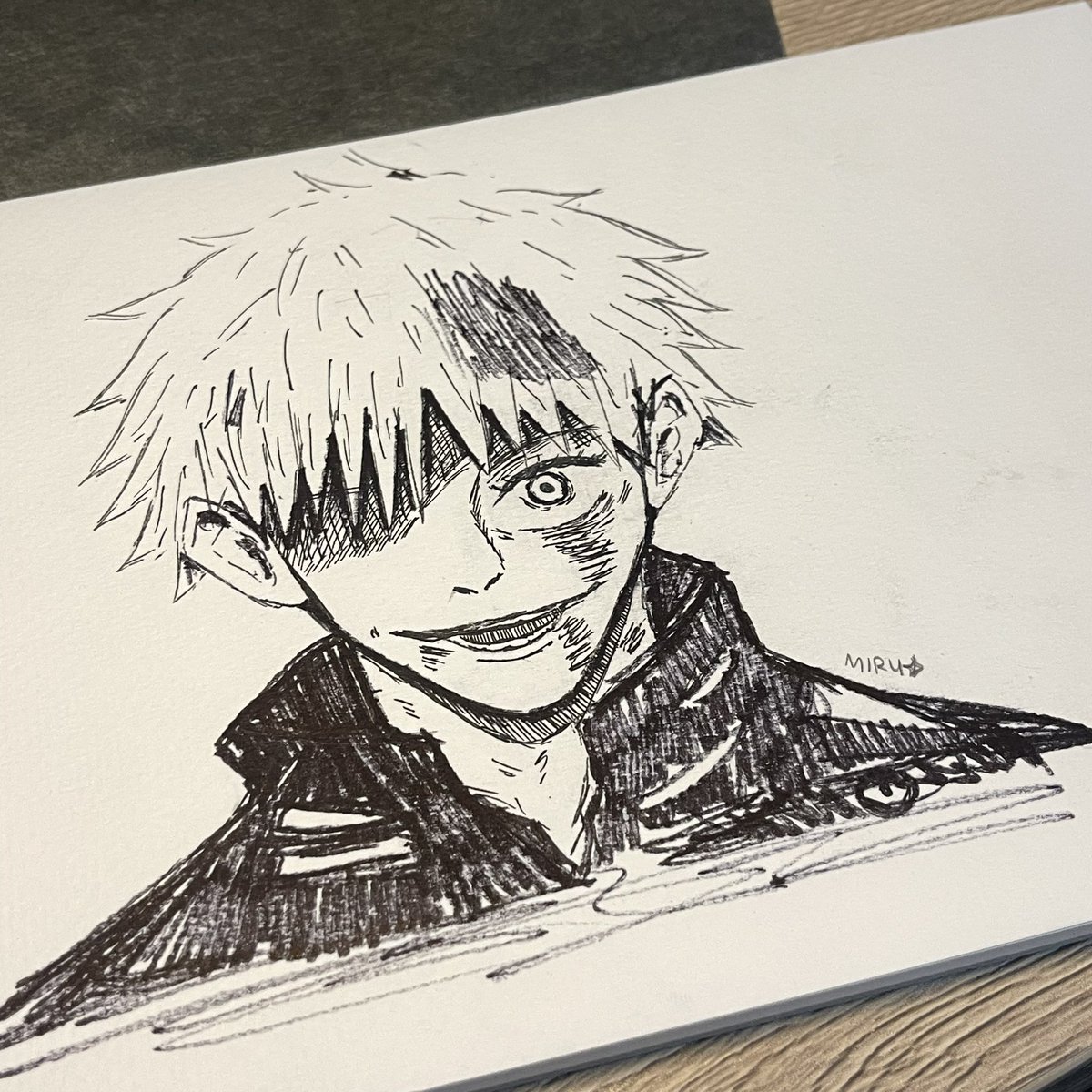 เก็บห้องแล้วเจอสมุดวาดรูปอันเก่า น่าจะวาดไว้เมื่อ 2-3 ปีก่อนเลย