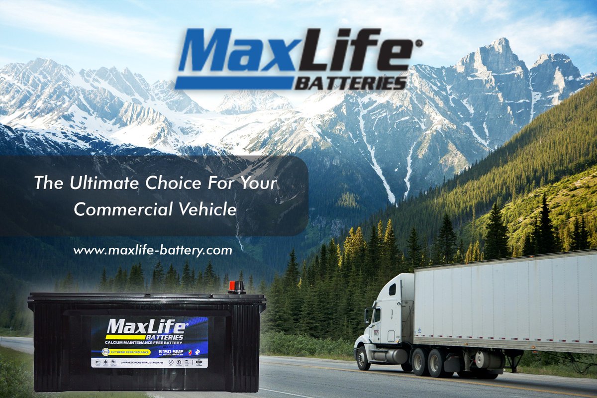 Maxlife_Battery's tweet photo. Offering reliable starting power, the Maxlife EP battery is the ideal choice for standard use on trucks without special requirements for vibration resistance, cycling or cranking power.

#maxlife #maxlifebattery #bestbatteries #EPBattery #commercialvehiclebattery #vehiclebattery https://t.co/wQq12C3W4J