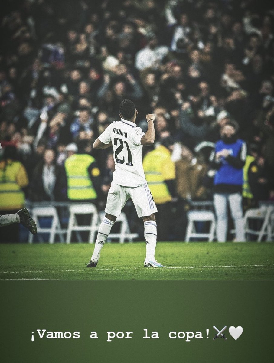 رودريغو IG : دعونا نذهب للكأس. ⚔️🤍