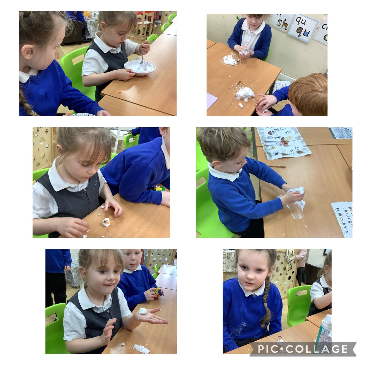 RPS_Otters's tweet photo. This afternoon we have continued our science journey on ‘why snow melts.’ The children have explored by making their very own snow #wanttobuildasnowman @Riverside_Pri #alwaysariversider https://t.co/CV8fCnzGFm