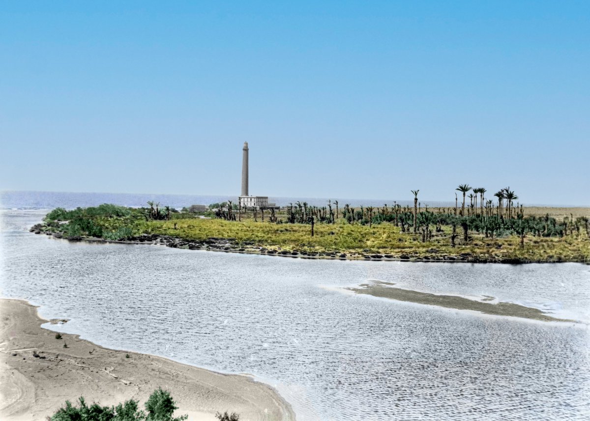 n_canarias's tweet photo. S. Bartolomé de Tirajana - La charca, el faro y el palmeral de Maspalomas - año 1925
Si te gusta (y quieres) déjanos un corazoncito y retwitea para apoyar al canal. https://t.co/gHq3lJbGwk