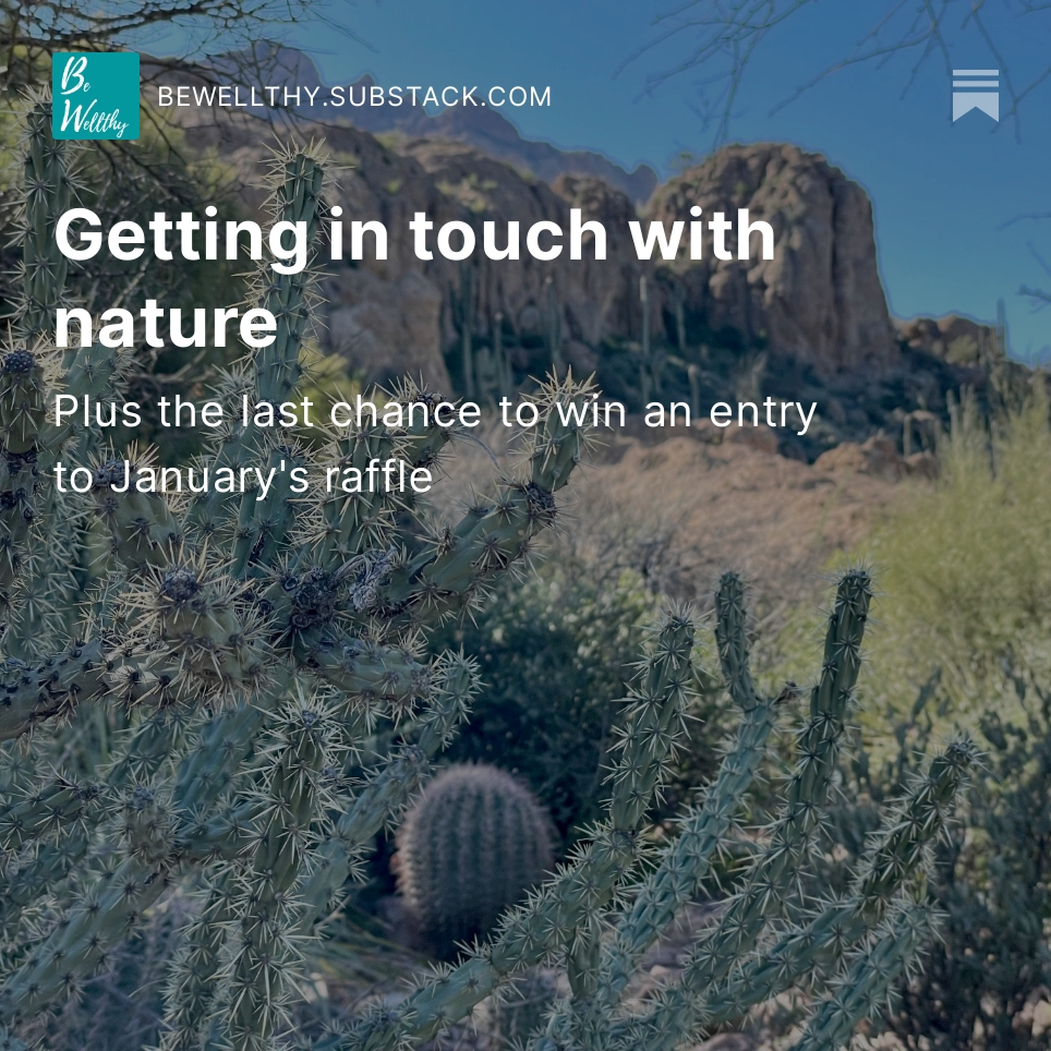 be_wellthy's tweet photo. This weekend I had a fantastic experience connecting with nature at the @BoyceThompson arboretum. The term for it is "forest bathing." Read more in this week's #BeWellthy newsletter, which you can find on Substack or in bio. #AZ #arizona #desert #nature https://t.co/A4B07FVG6h