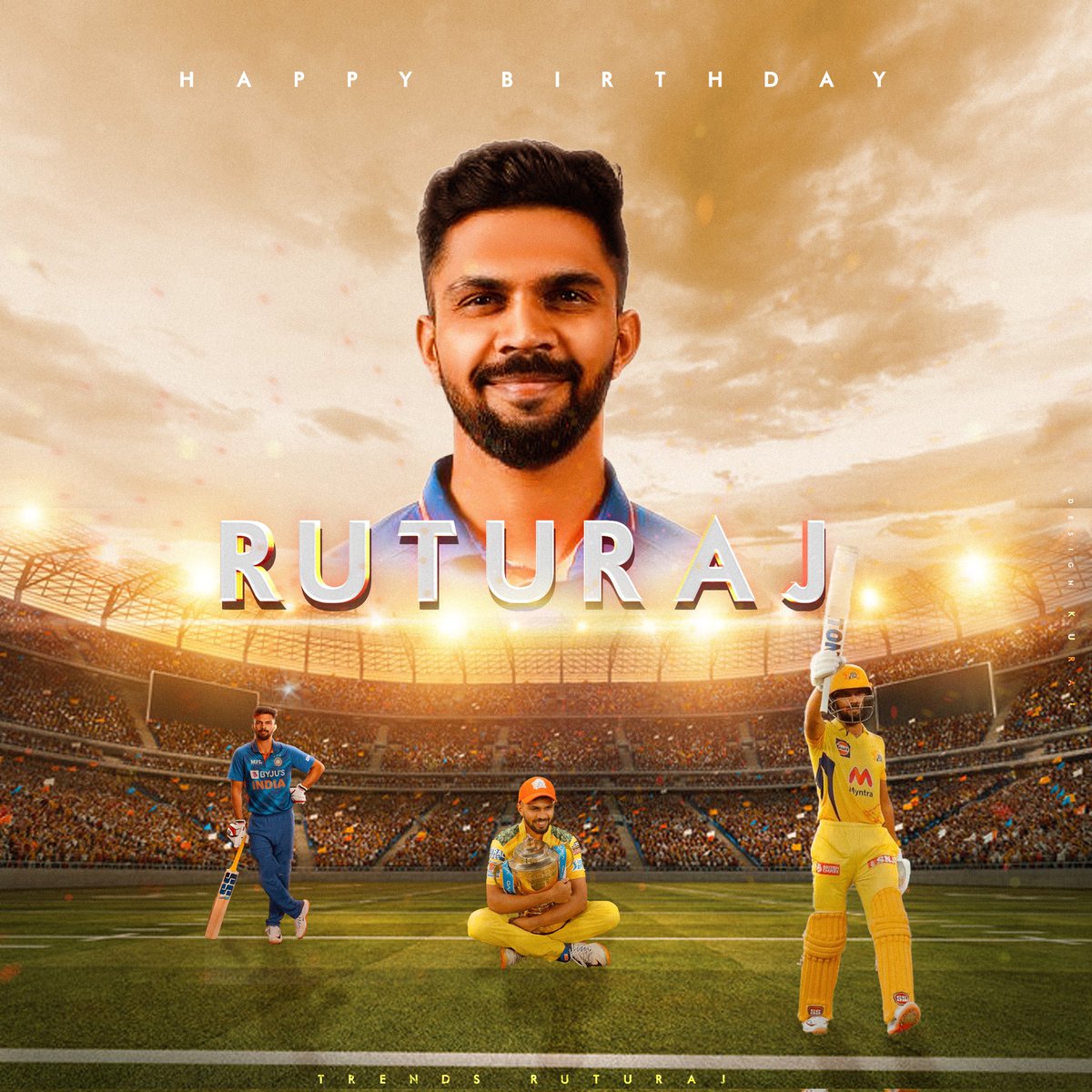 jaymsd7's tweet photo. Happy To Release The Official CDP For "Rocket Raja" @Ruutu1331 Birthday 💛

Design - @kural_offl

#HappyBirthdayRuturajGaikwad

#RuturajGaikwad | @TrendsRuturaj | #WhistlePodu https://t.co/4DaItOKJmk