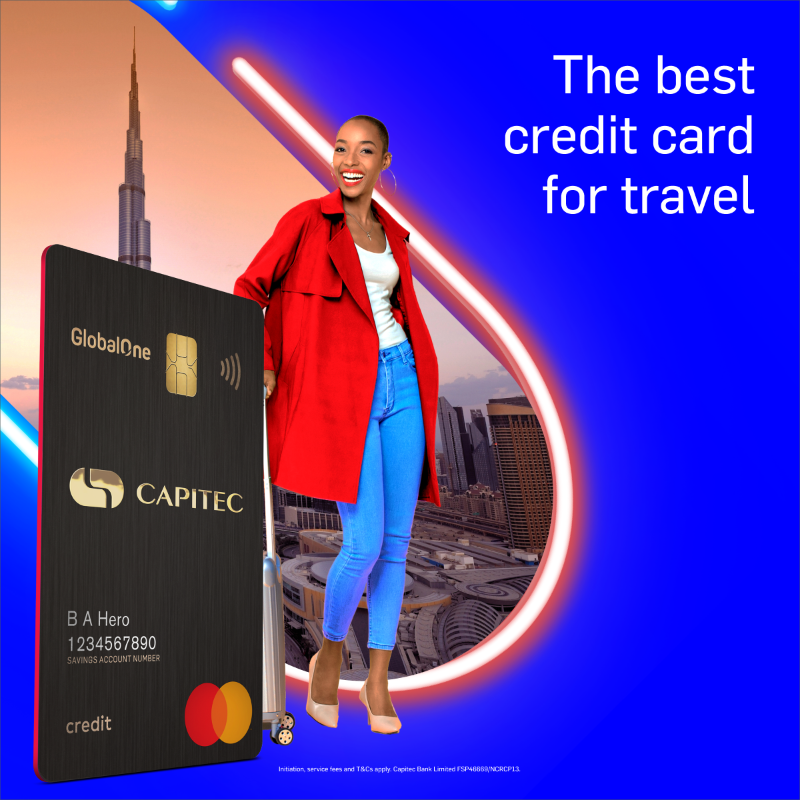 CapitecBankSA's tweet photo. Get 1.5% cash back on our credit card when you spend and bank with us.