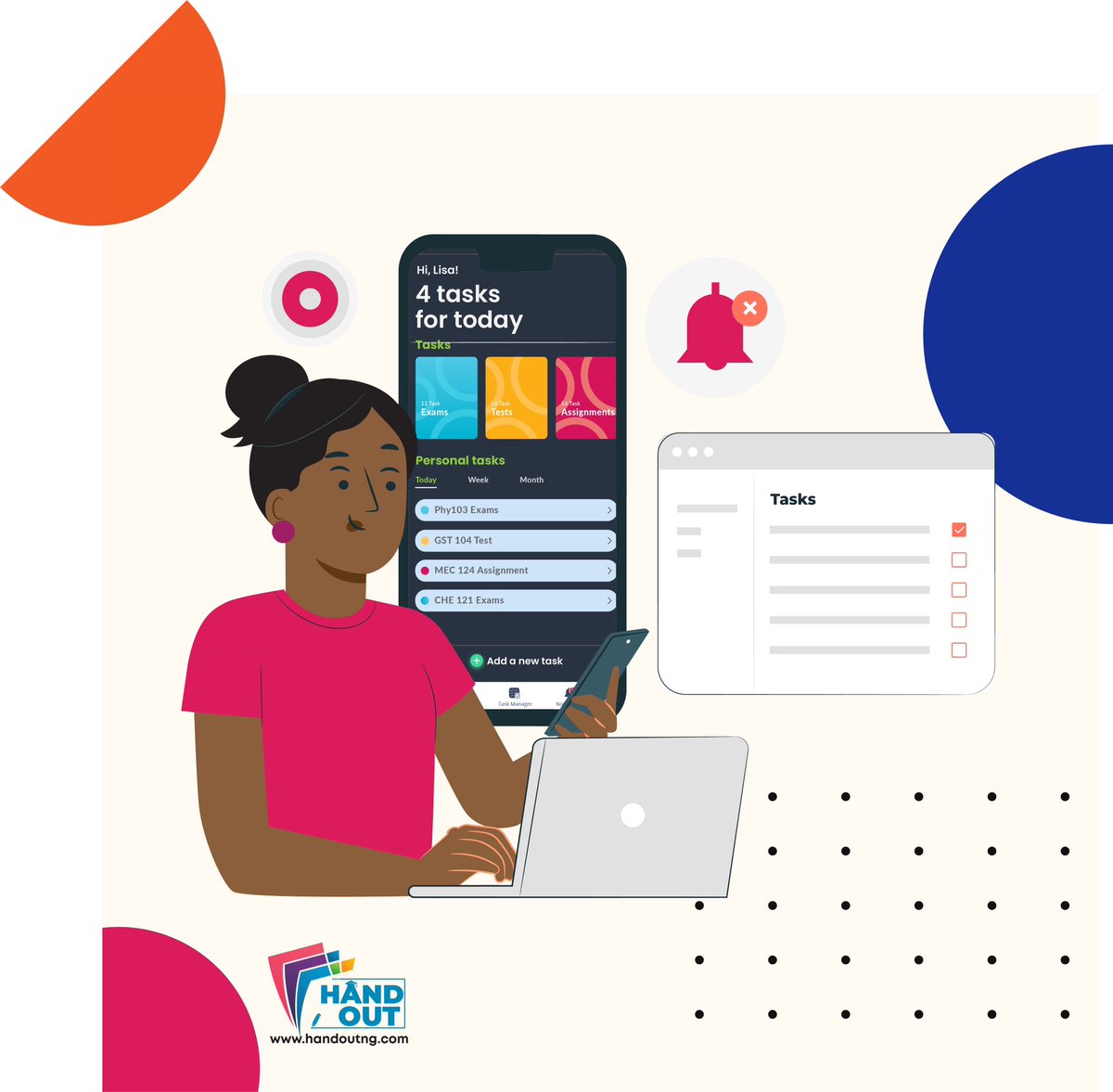 Handout9ja's tweet photo. Empowering women with the knowledge and skills they need to succeed is a huge stepping stone to greatness! Handout provides the tools to unlock the possibilities of learning and growth through a safe and accessible space. 
.
.
.
#handout9ja #learngrowconnect #empoweringwomen https://t.co/LEpfASW9rP
