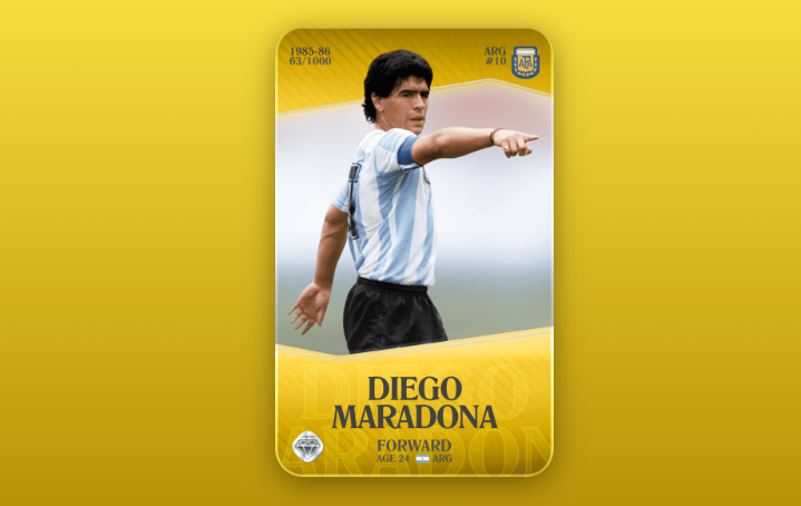 SorareAssist's tweet image. 🎁 To Celebrate the launch of the @OfficialFPL on @Sorare I'm giving away a Limited Diego Maradona Legend card 🥳

To enter 

- Like and retweet this post
- follow @SorareAssist 

You must also have a Sorare account ⚽️ sign up using link below
sorare.pxf.io/SorareAssist #Sorare #FPL