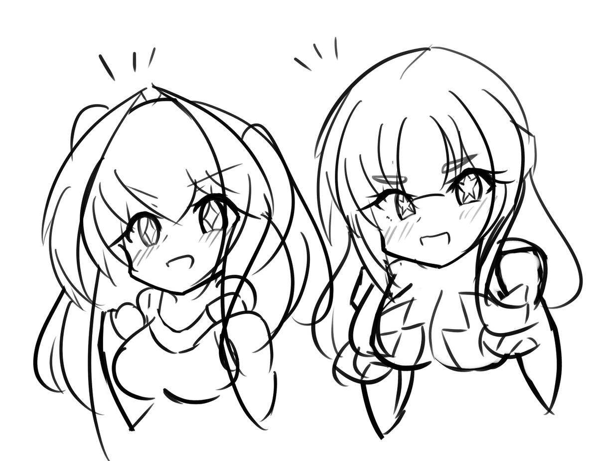 うちの看板娘ましろちゃんの清楚さがわかる落書きたちです。 