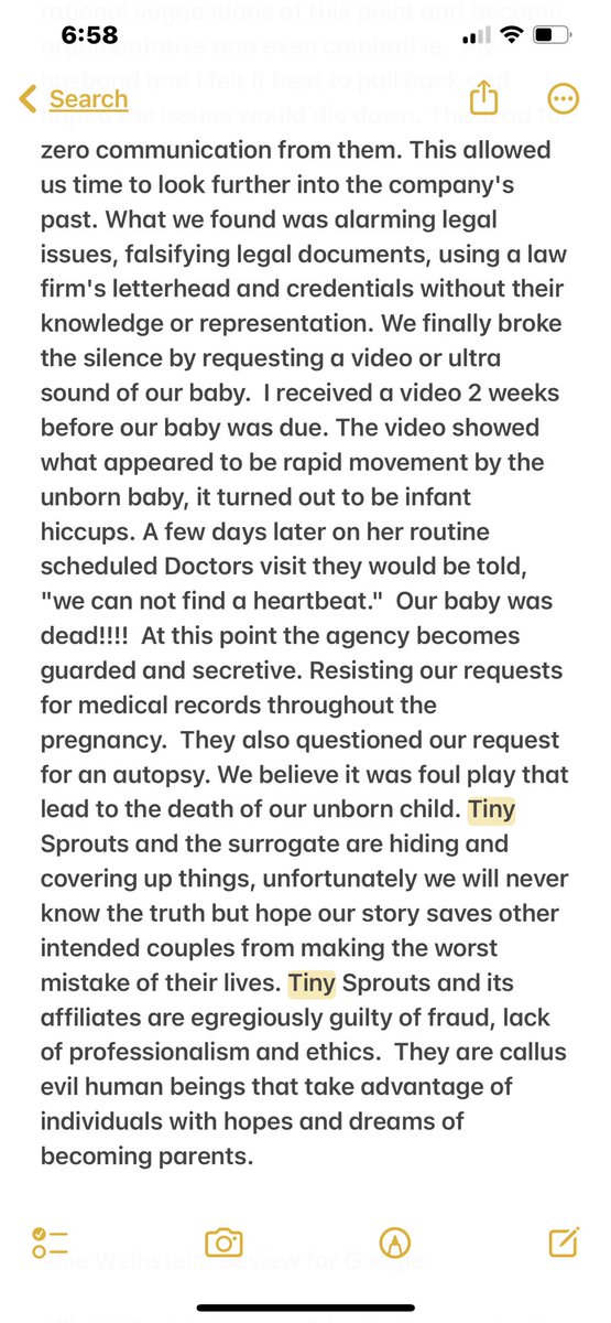 Mscanlan34's tweet photo. @yelpsupport I would like to know exactly what guideline I violated from these two reviews on Dr.Pont and Tiny Sprouts Surrogacy. https://t.co/RQJphKLg4X