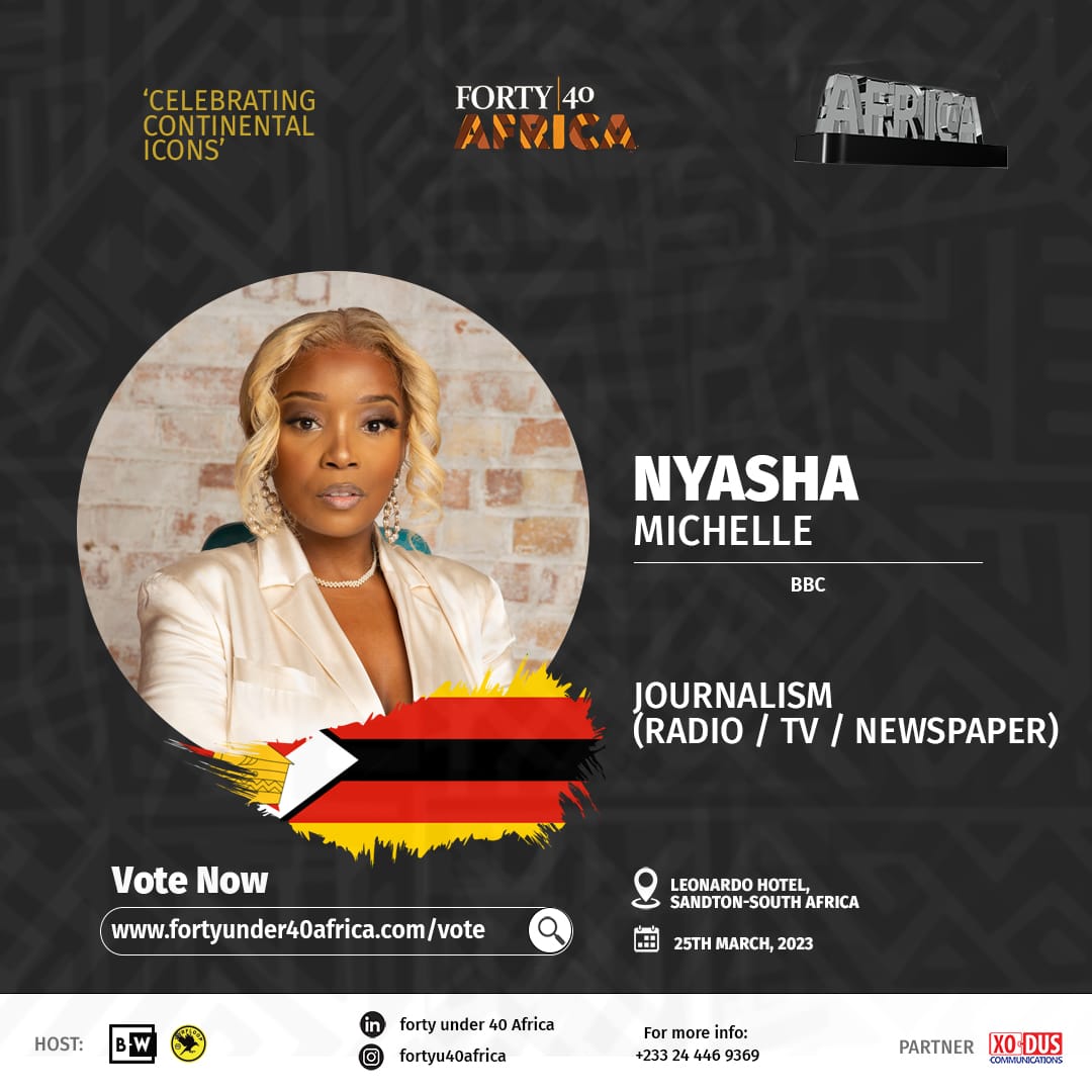 Profile of Your Nominee for Journalism (Radio/TV/Newspaper)

Nyasha Michelle (BBC) Zimbabwe 🇿🇼 @nyashamichelle_

Nyasha Michelle is a young African journalist who uses her voice to tell the untold stories of Africa, its people, and its history. She specialized in arts, culture,